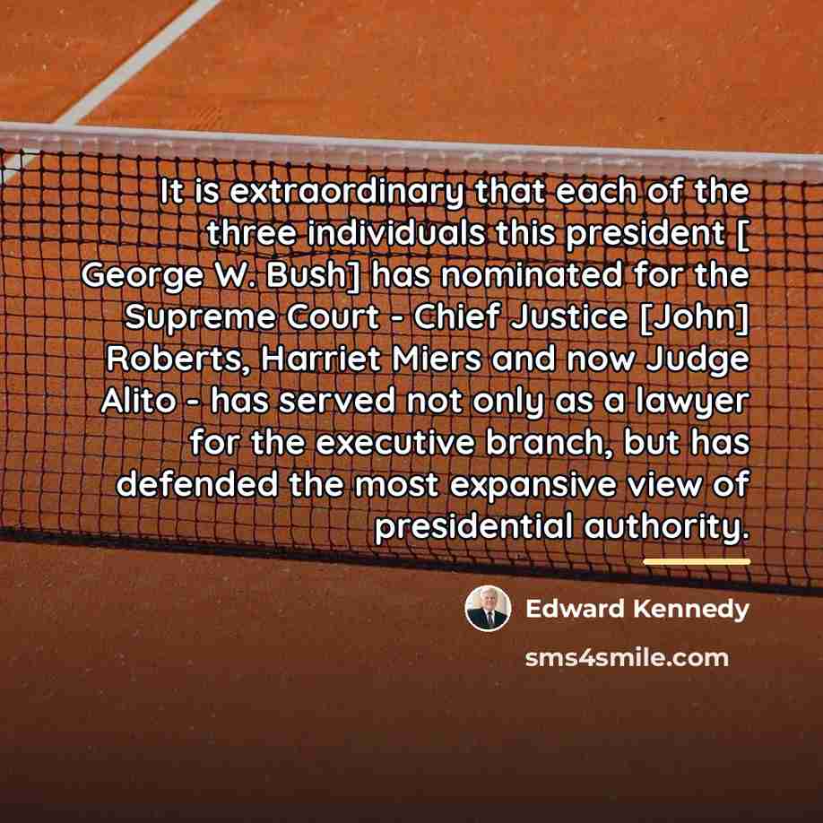 “It is extraordinary that each of the three individuals this…” quote by Edward Kennedy