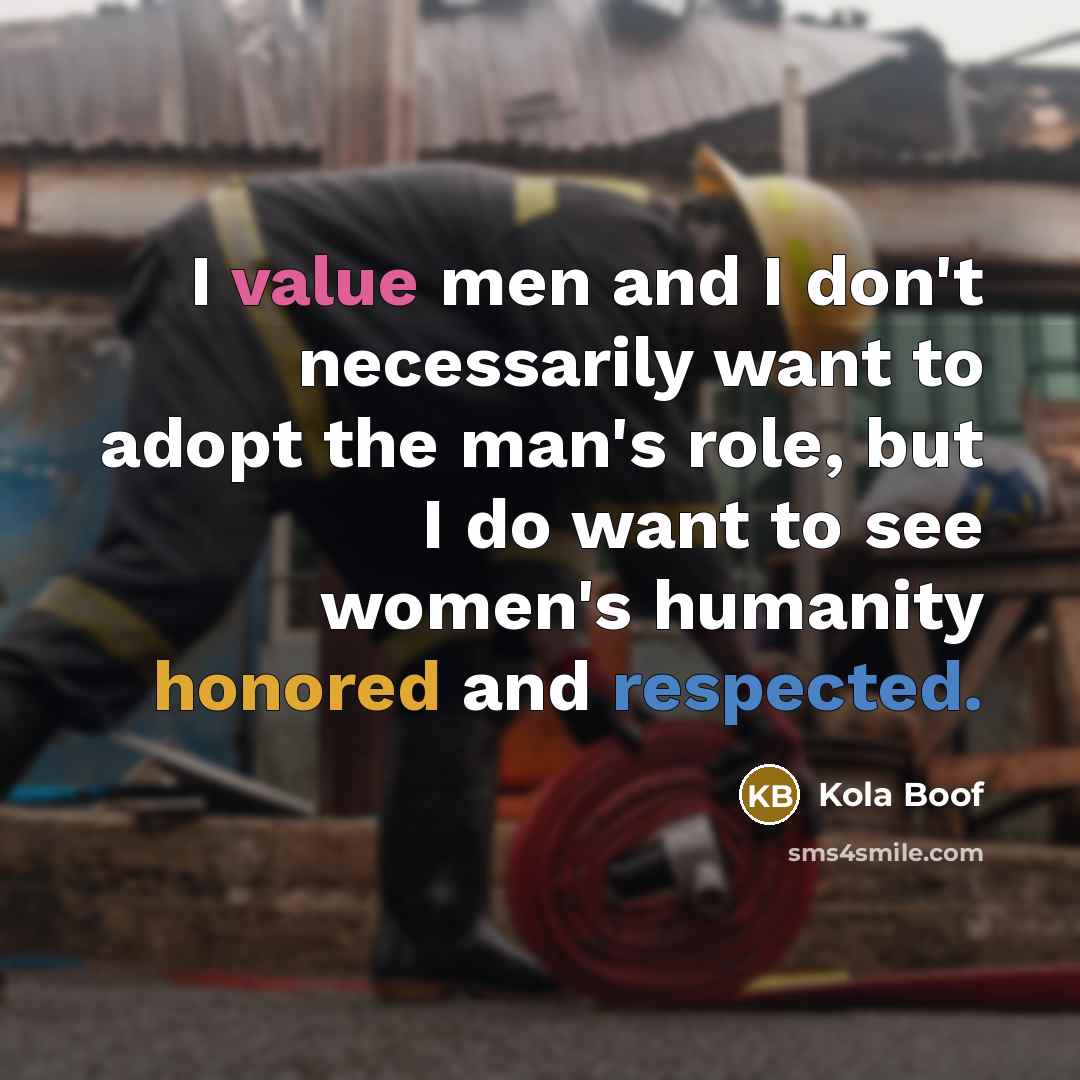 “I value men and I don't necessarily want to adopt…” quote by Kola Boof