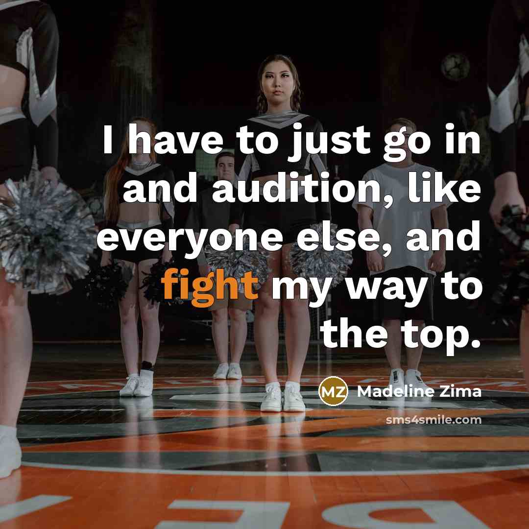 “I have to just go in and audition, like everyone…” quote by Madeline Zima