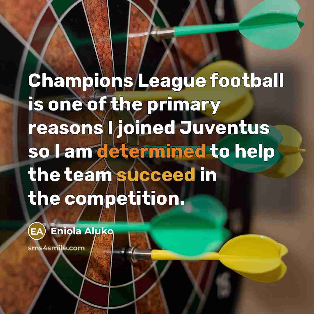 “Champions League football is one of the primary reasons I…” quote by Eniola Aluko