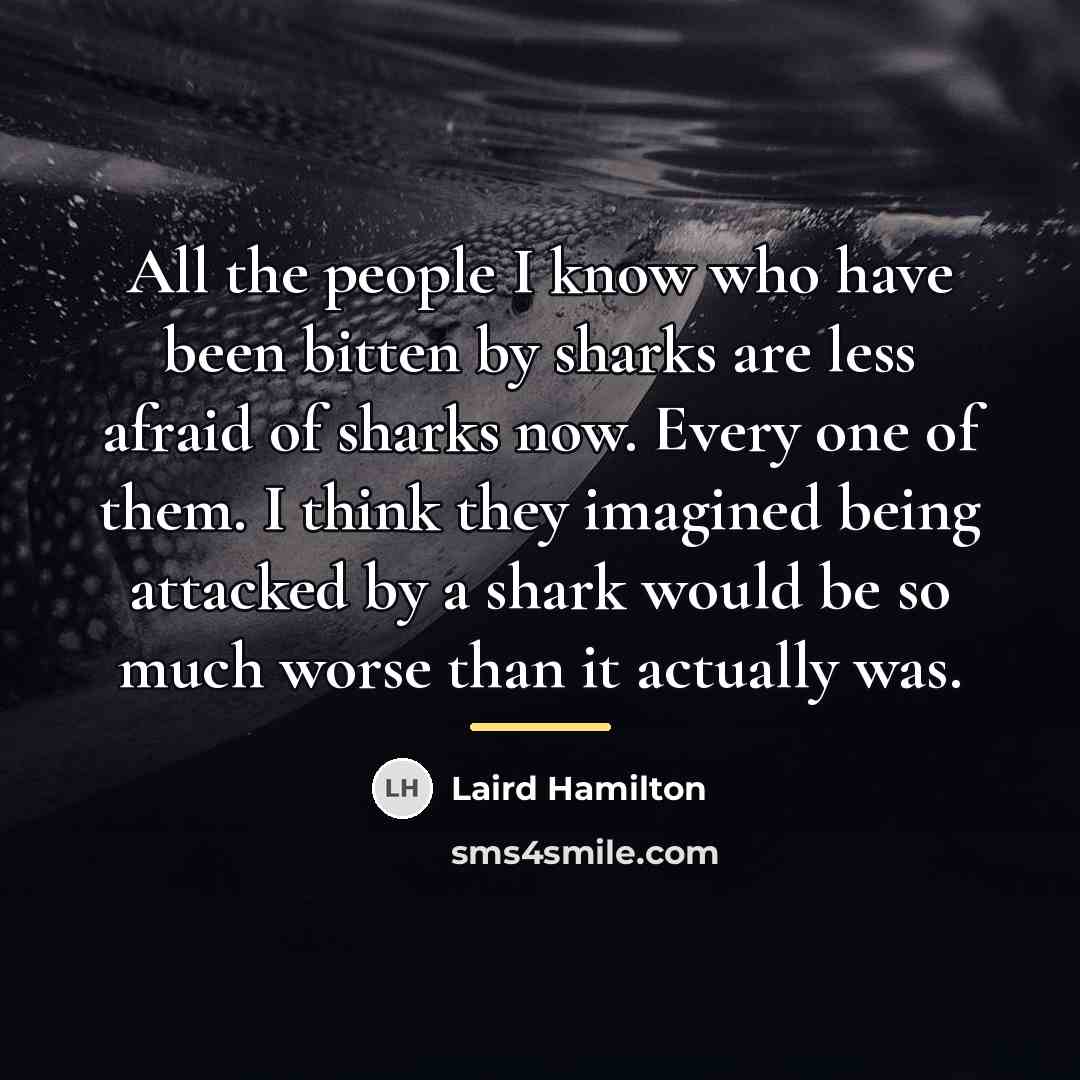 “All the people I know who have been bitten by…” quote by Laird Hamilton