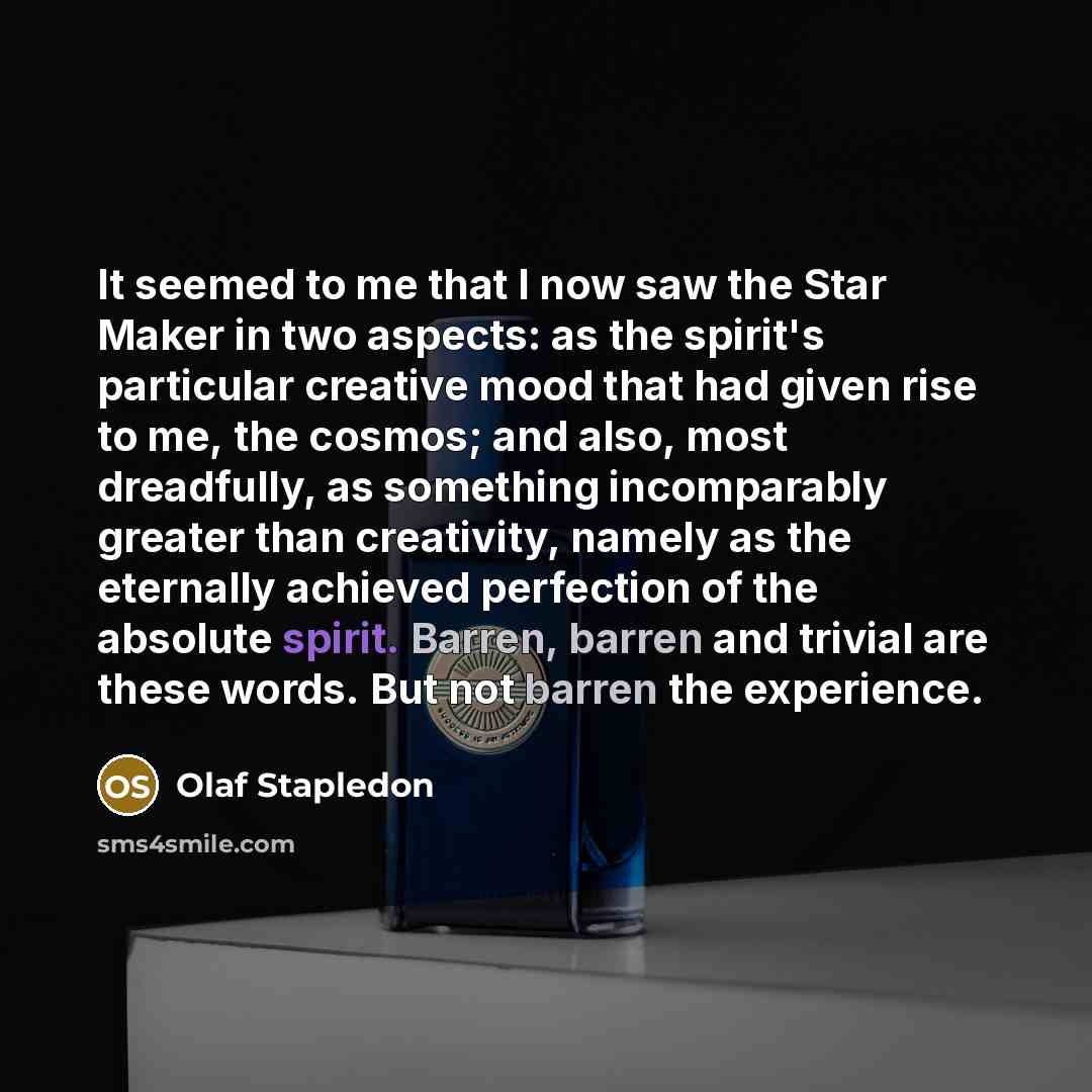 “It seemed to me that I now saw the Star…” quote by Olaf Stapledon