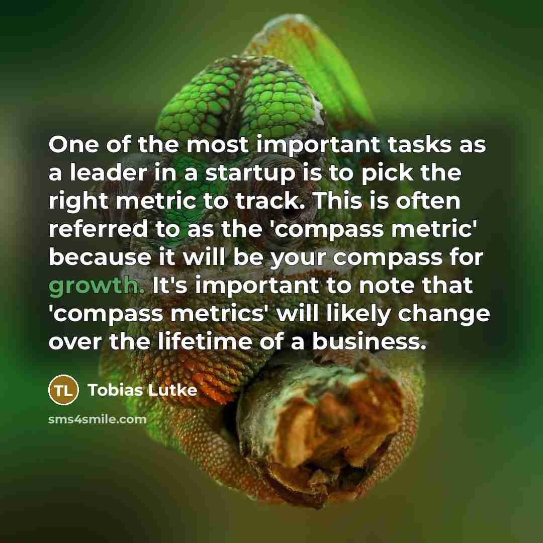 “One of the most important tasks as a leader in…” quote by Tobias Lutke