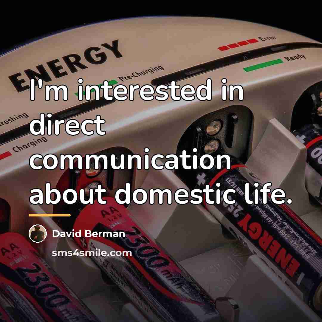 “I'm interested in direct communication about domestic life.…” quote by David Berman