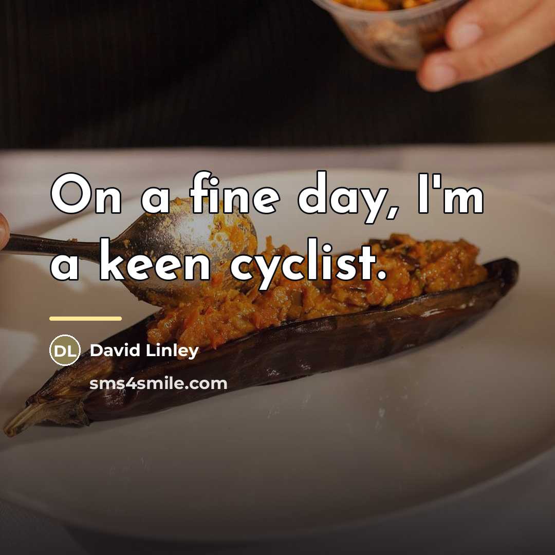 “On a fine day, I'm a keen cyclist.…” quote by David Linley