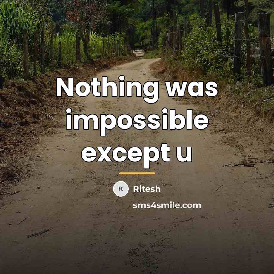 “Nothing was impossible except u…” quote by Ritesh