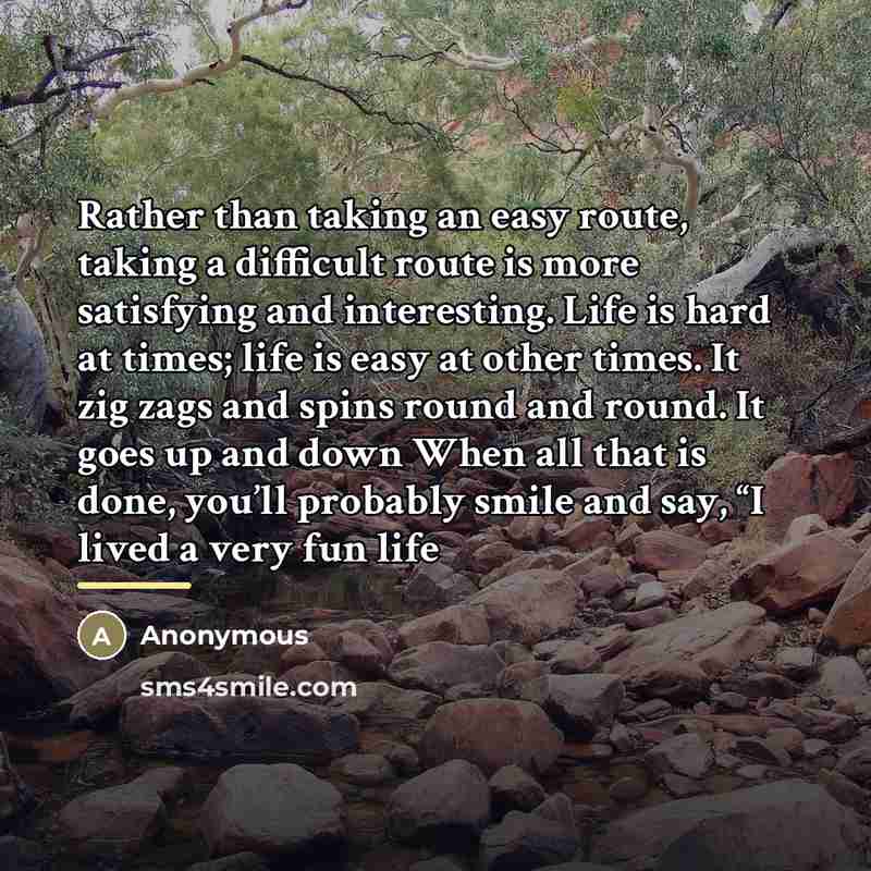 “Rather than taking an easy route, taking a difficult route…” quote by Gong Min Ji