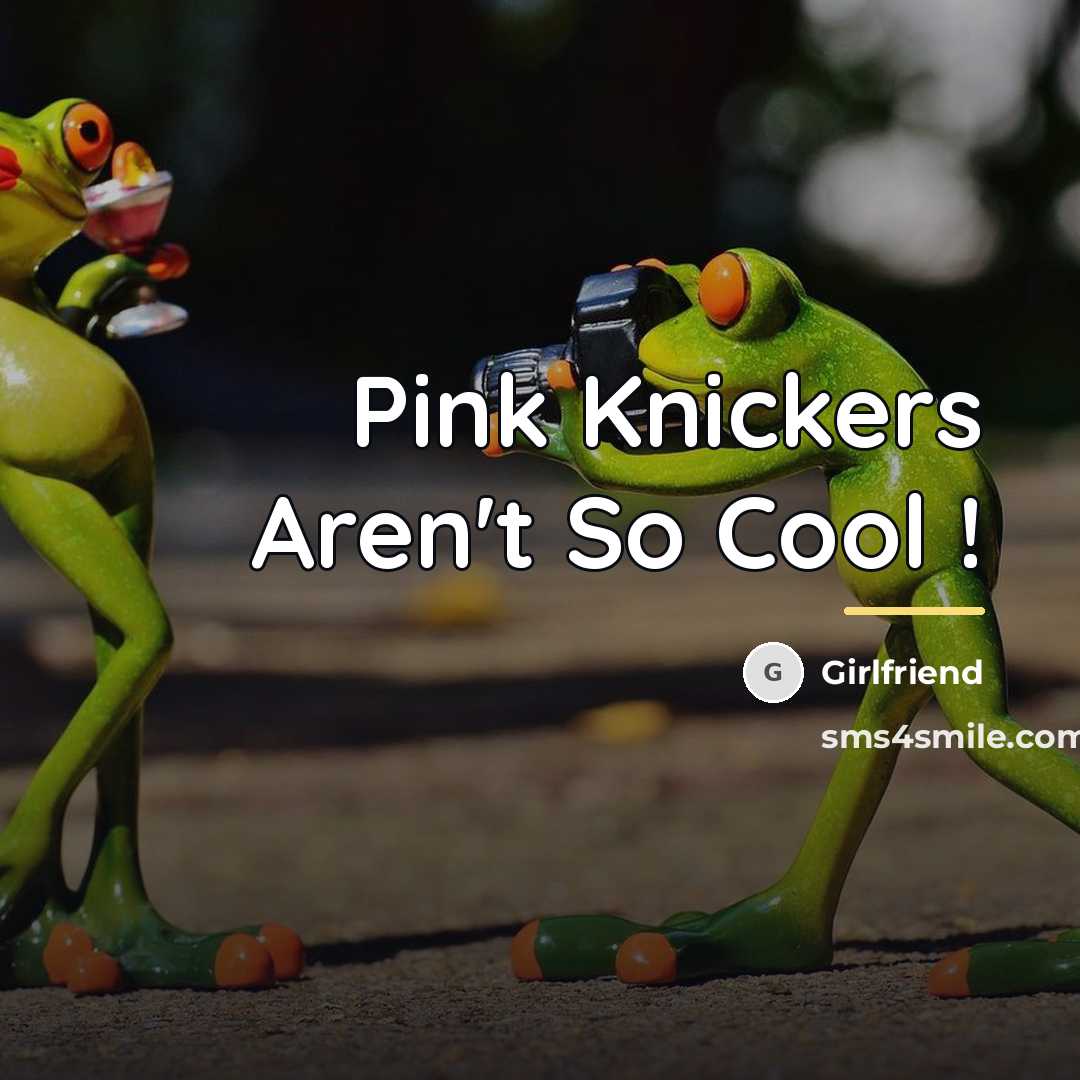 “Pink Knickers Aren't So Cool !…” quote by Girlfriend