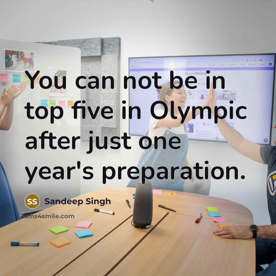 “You can not be in top five in Olympic after…” quote by Sandeep Singh