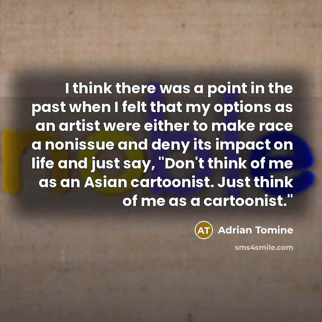 “I think there was a point in the past when…” quote by Adrian Tomine