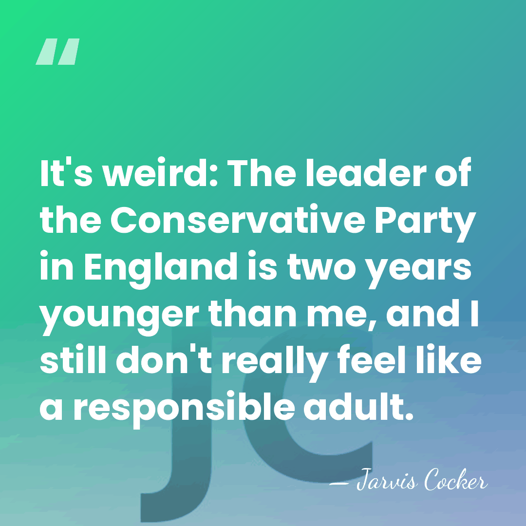 It's weird: The leader of the Conservative Party in England is two&hellip; - Jarvis Cocker