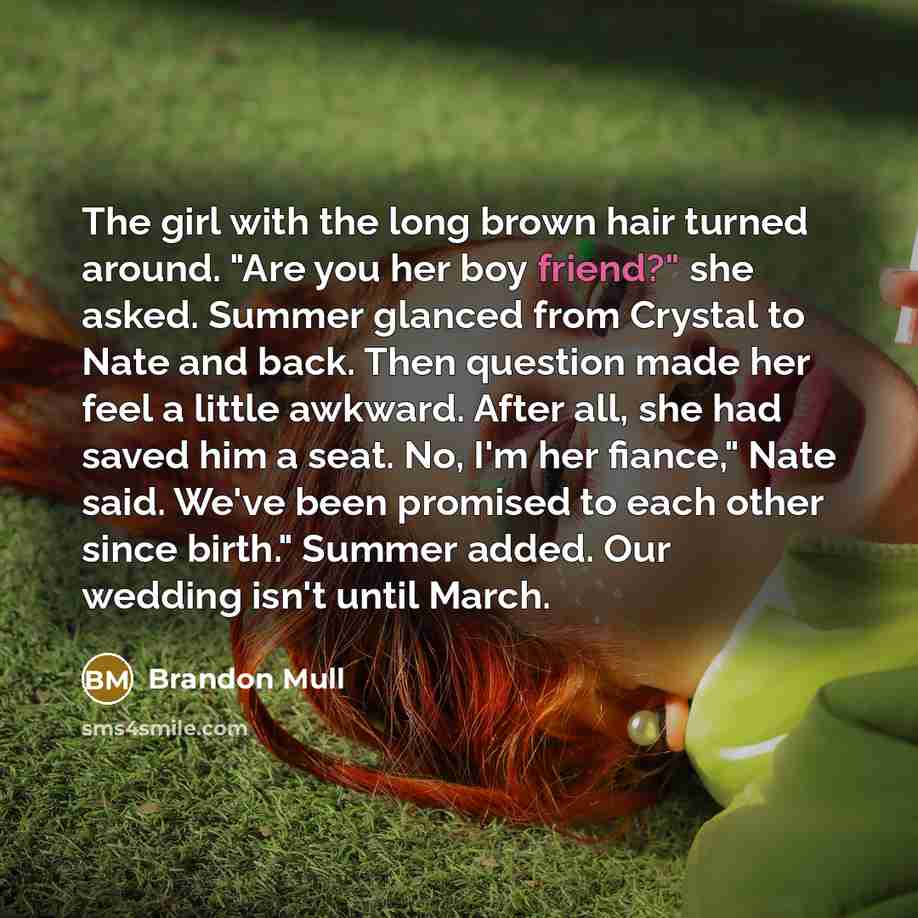 “The girl with the long brown hair turned around. "Are…” quote by Brandon Mull