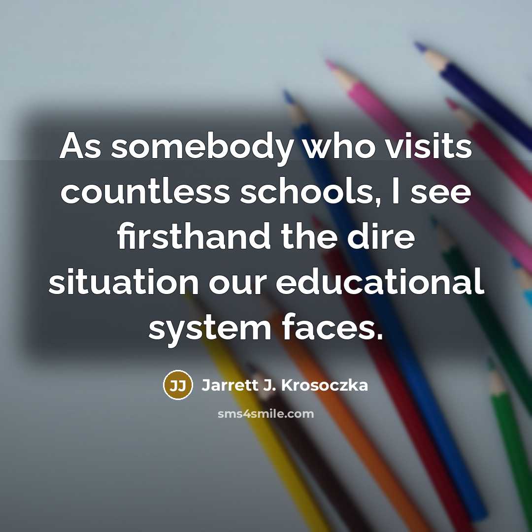 “As somebody who visits countless schools, I see firsthand the…” quote by Jarrett J. Krosoczka