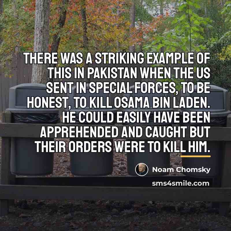 “There was a striking example of this in Pakistan when…” quote by Noam Chomsky