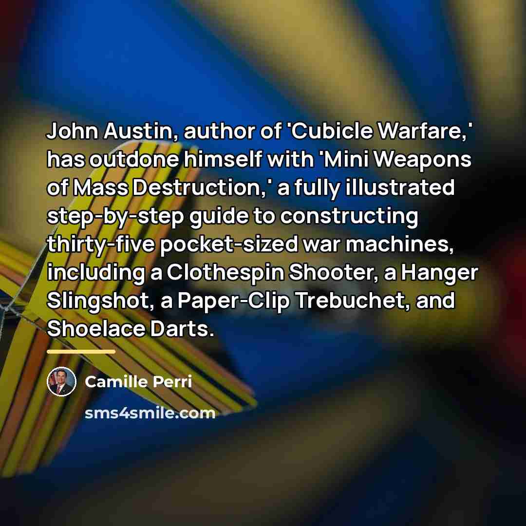 “John Austin, author of 'Cubicle Warfare,' has outdone himself with…” quote by Camille Perri