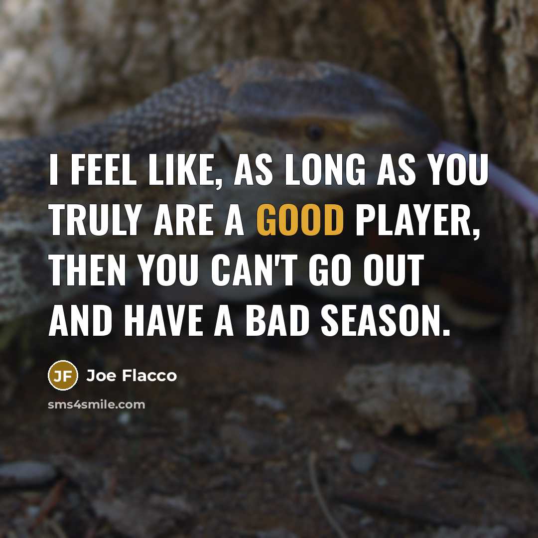 “I feel like, as long as you truly are a…” quote by Joe Flacco