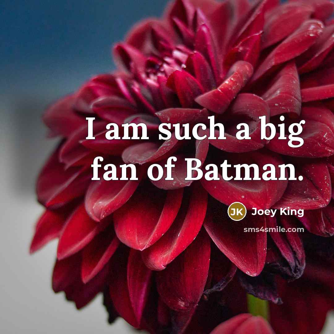 “I am such a big fan of Batman.…” quote by Joey King