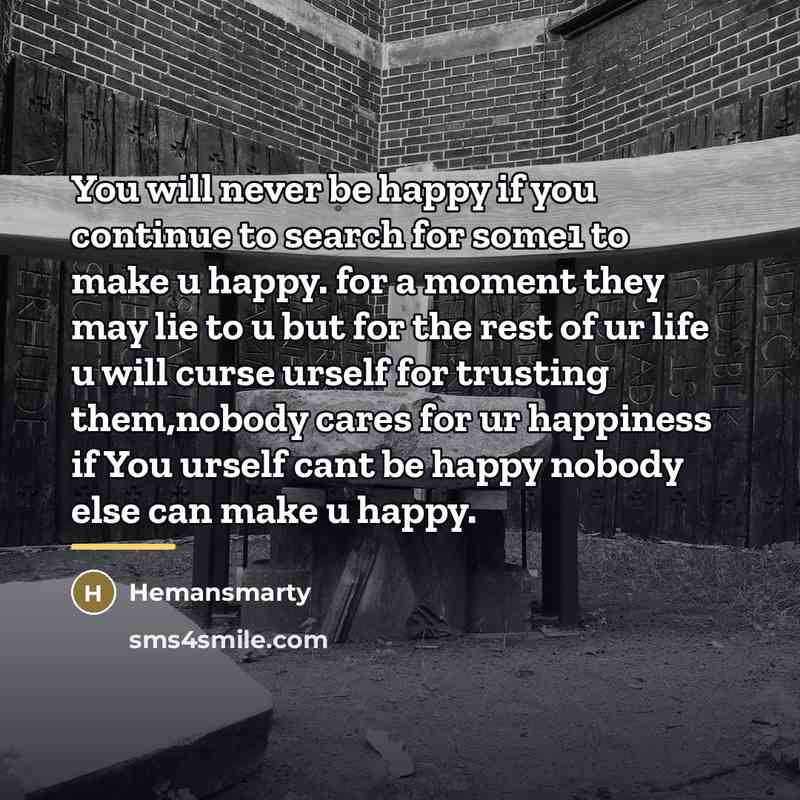 “You will never be happy if you continue to search…” quote by Hemansmarty