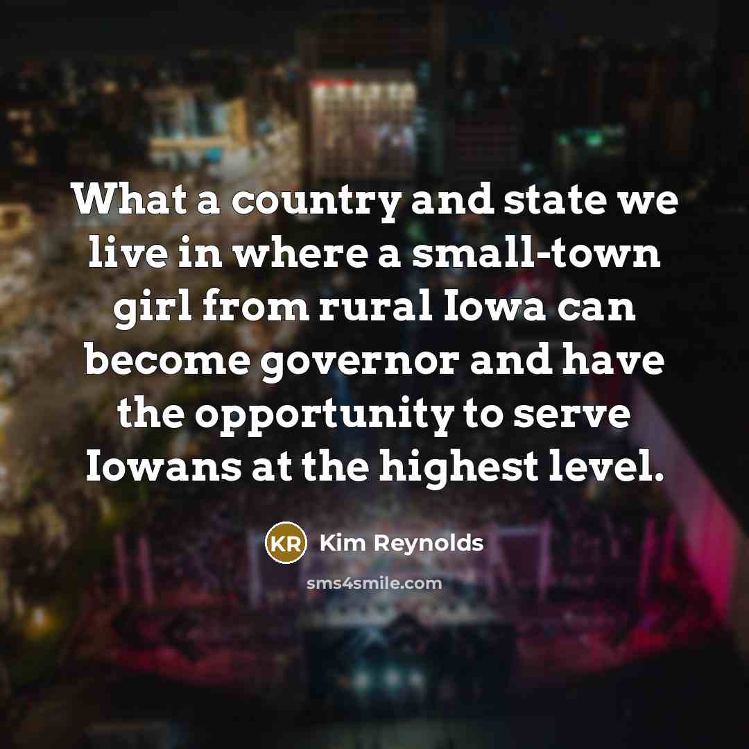 “What a country and state we live in where a…” quote by Kim Reynolds