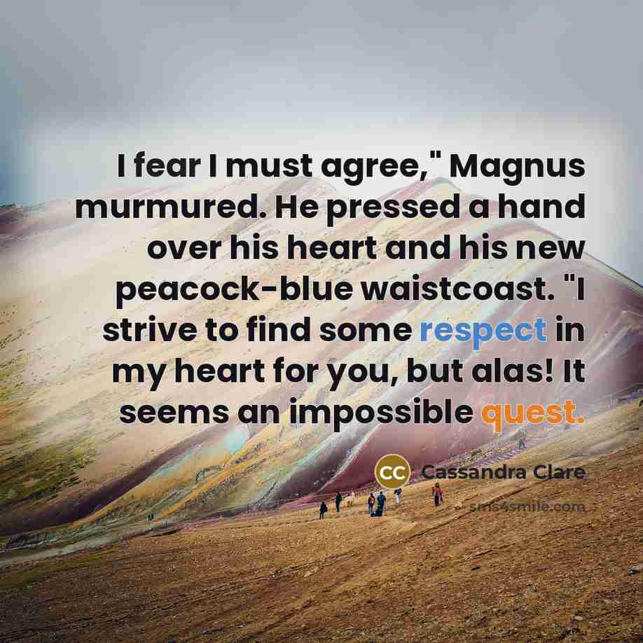 “I fear I must agree," Magnus murmured. He pressed a…” quote by Cassandra Clare
