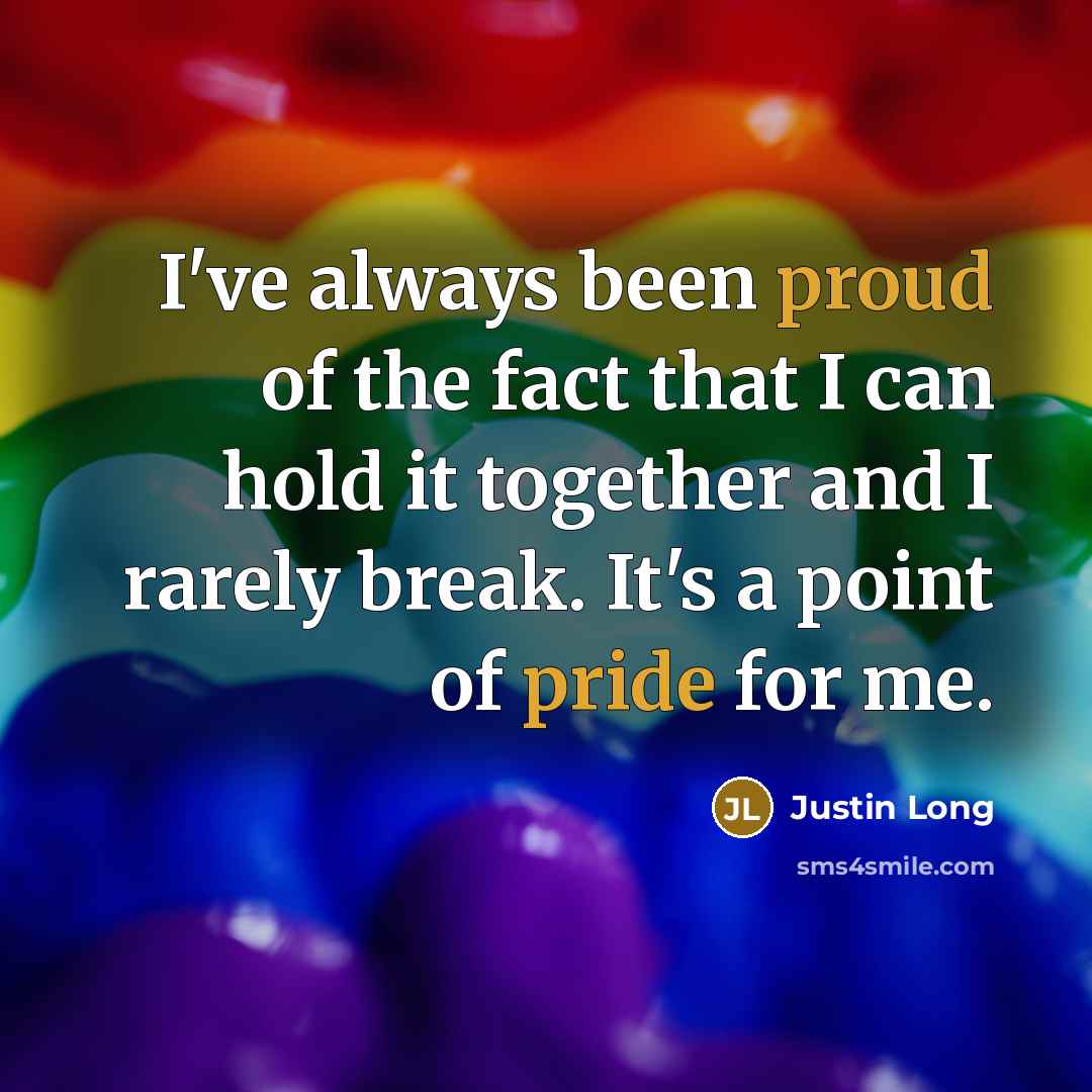 “I've always been proud of the fact that I can…” quote by Justin Long