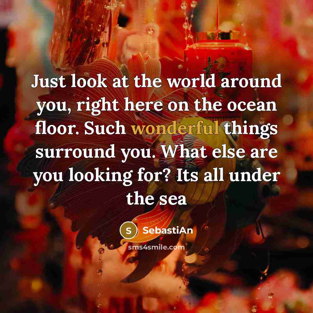 “Just look at the world around you, right here on…” quote by SebastiAn