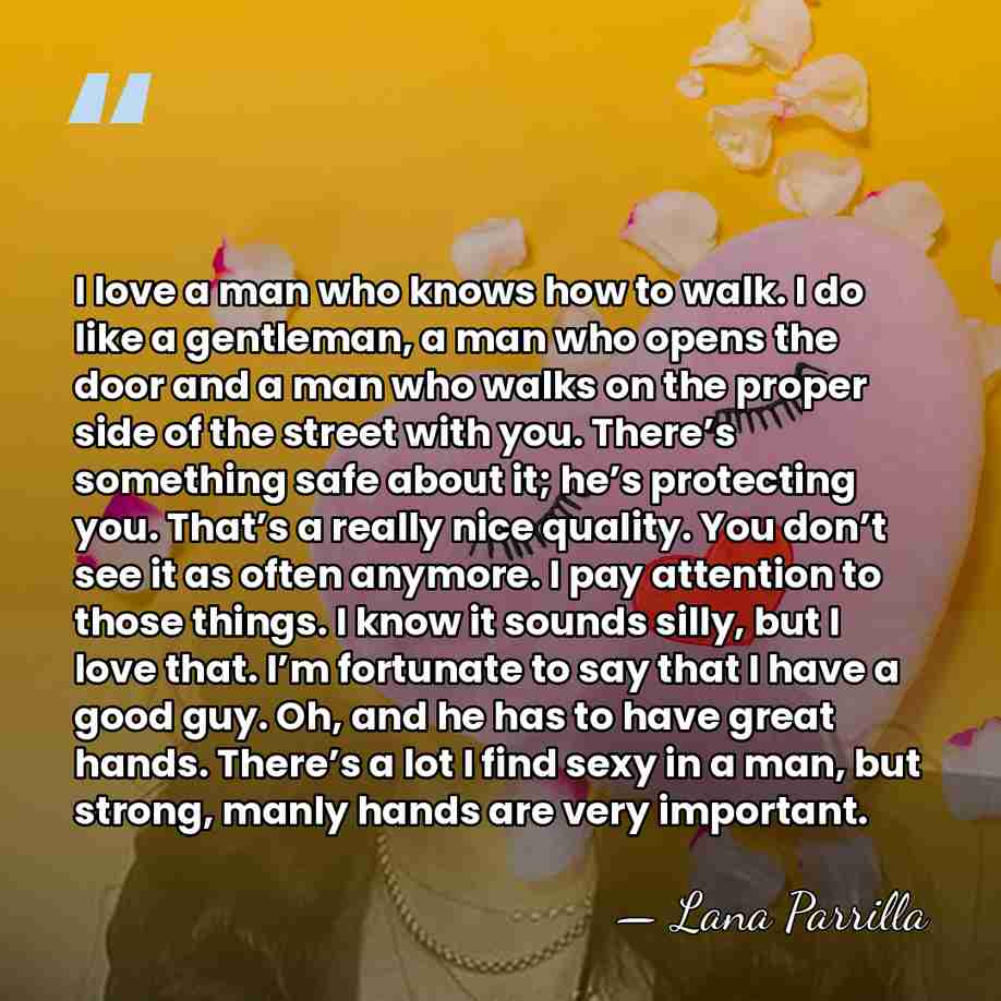 I love a man who knows how to walk. I do like&hellip; - Lana Parrilla