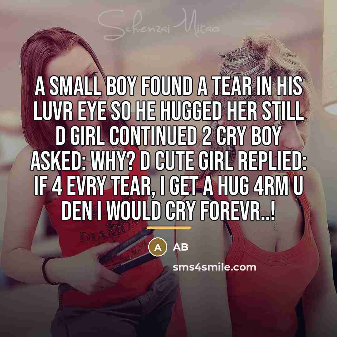 “A Small Boy Found A Tear In His Luvr Eye…” quote by AB