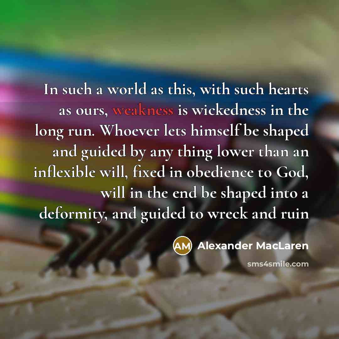 “In such a world as this, with such hearts as…” quote by Alexander MacLaren