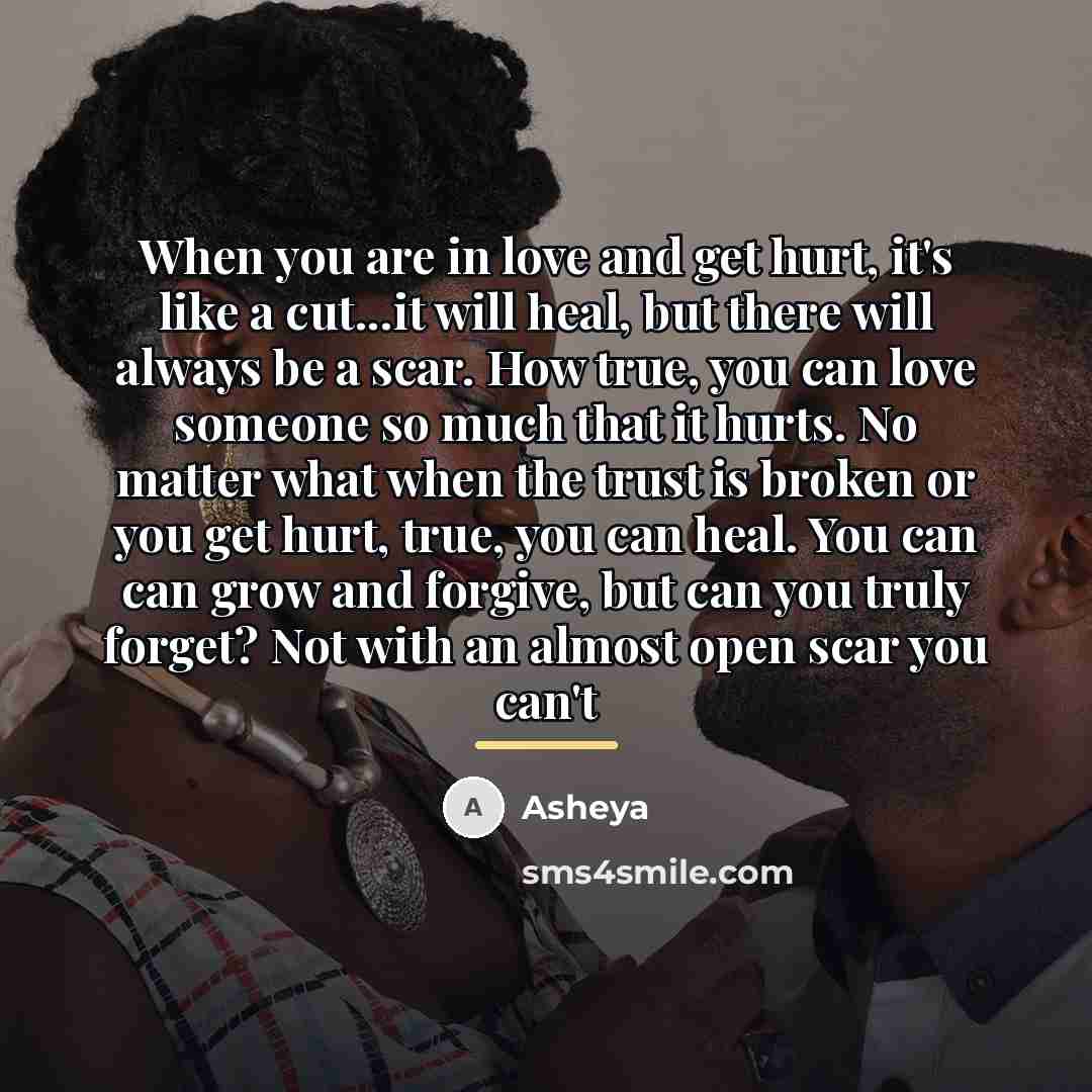 “When you are in love and get hurt, it's like…” quote by Asheya