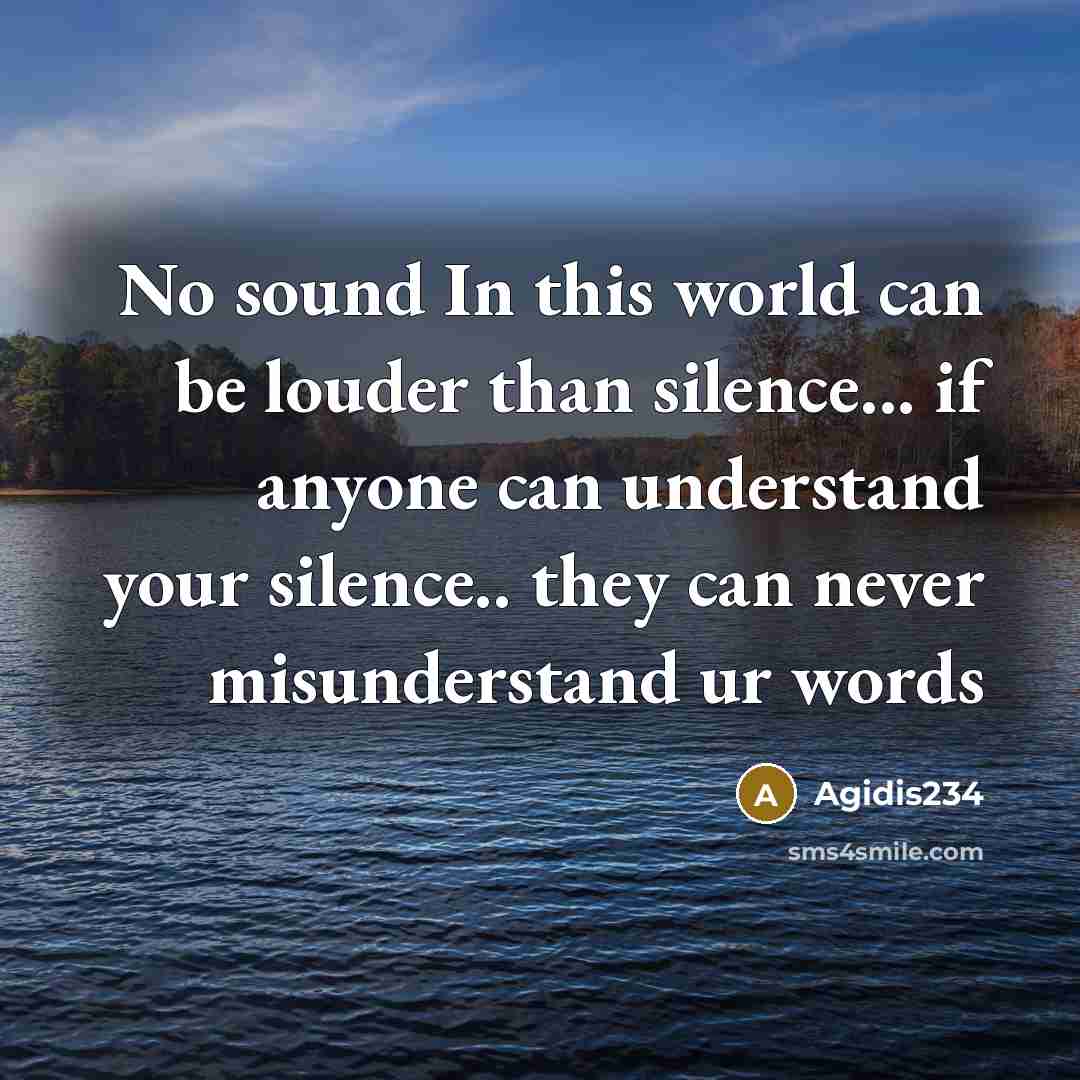 “No sound In this world can be louder than silence...…” quote by Agidis234