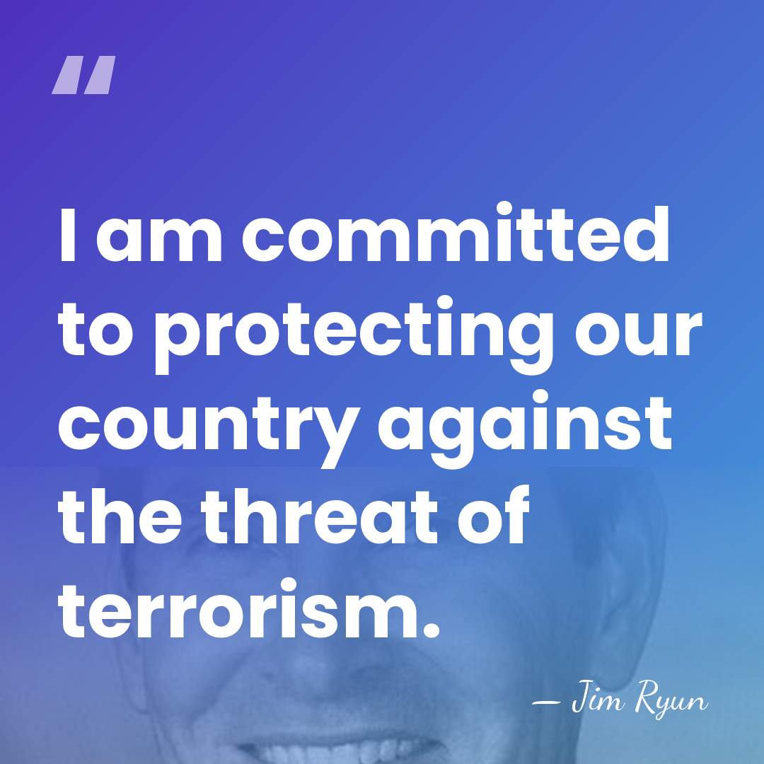 I am committed to protecting our country against the threat of terrorism. - Jim Ryun