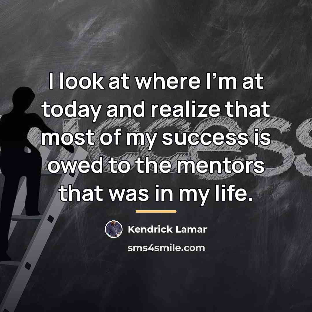 “I look at where I'm at today and realize that…” quote by Kendrick Lamar