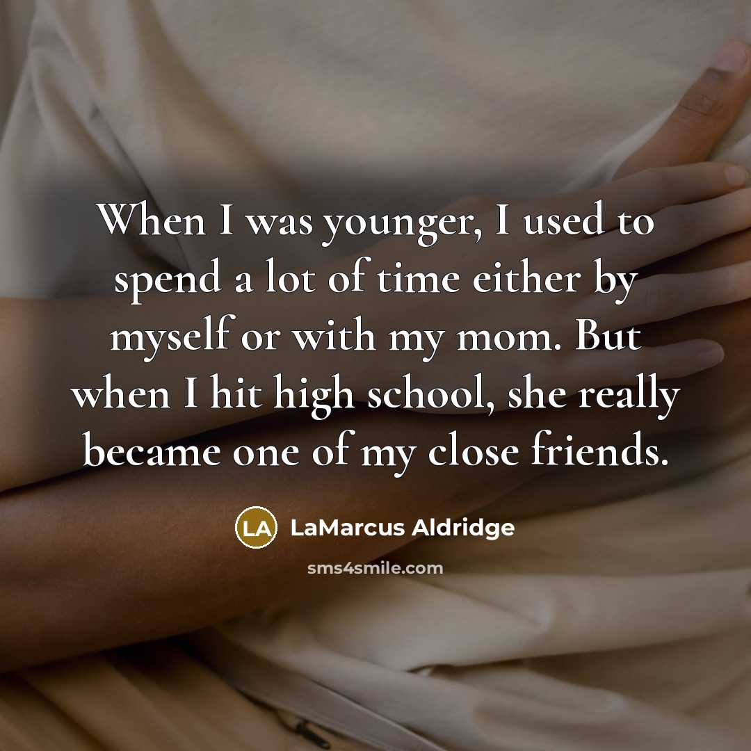 “When I was younger, I used to spend a lot…” quote by LaMarcus Aldridge