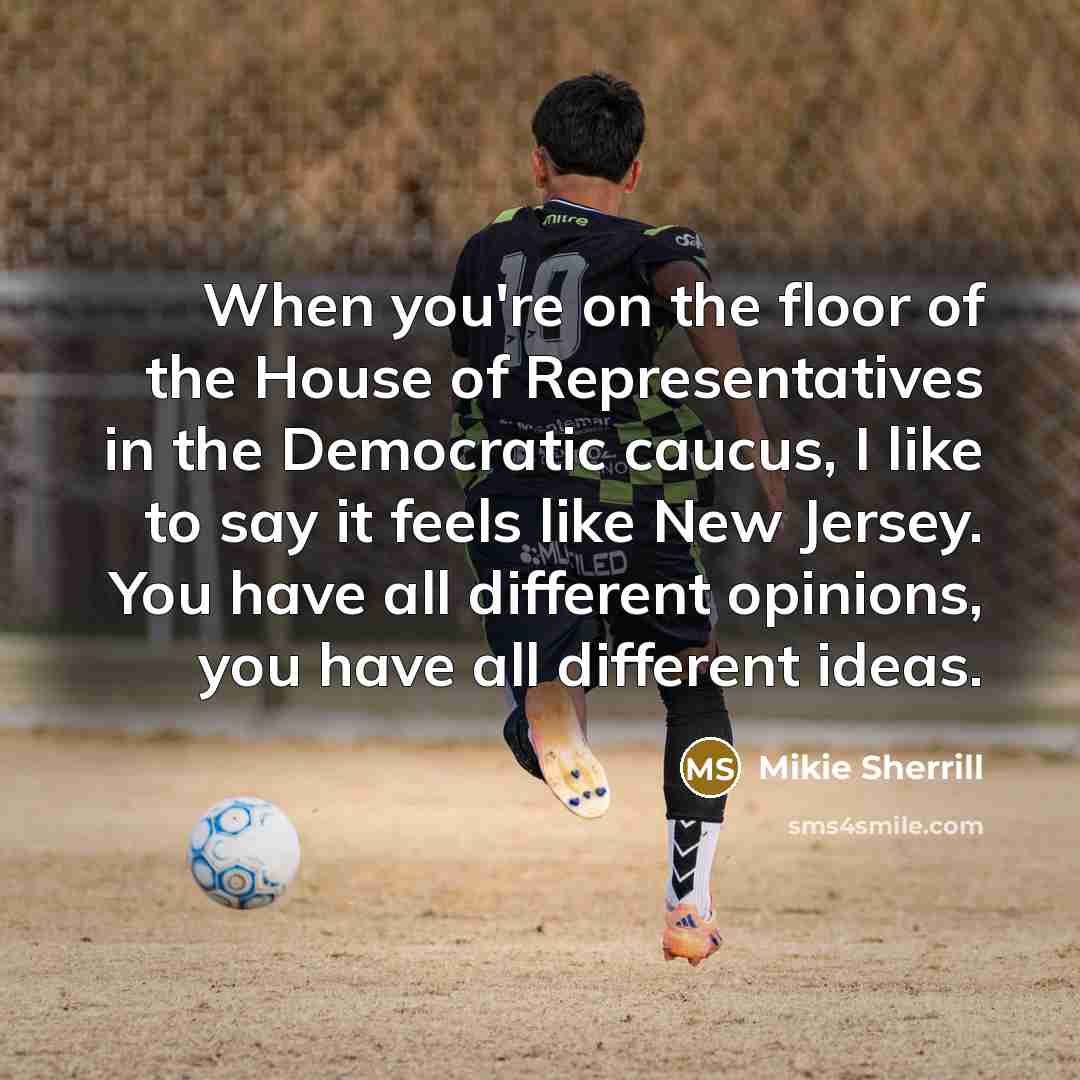 “When you're on the floor of the House of Representatives…” quote by Mikie Sherrill