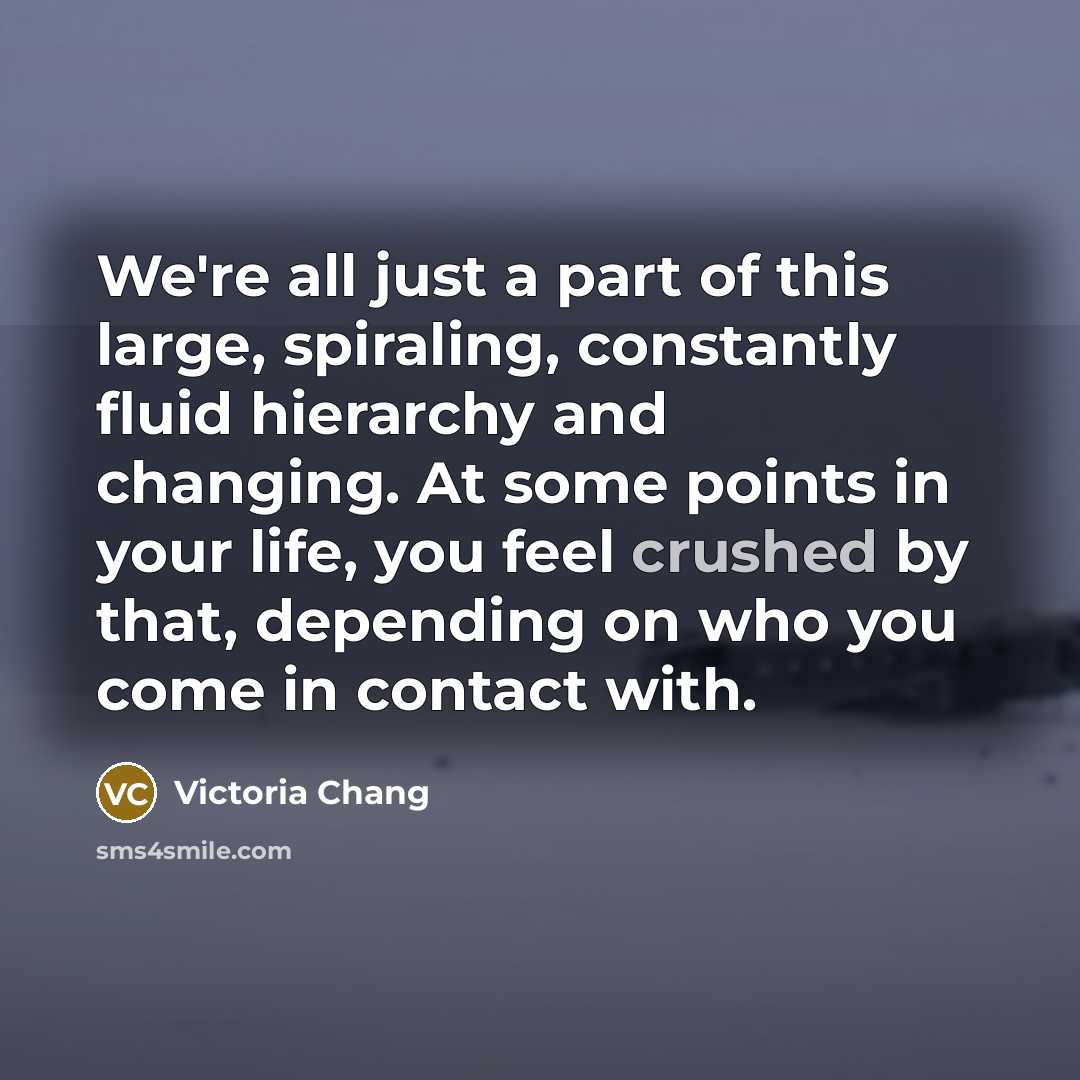 “We're all just a part of this large, spiraling, constantly…” quote by Victoria Chang