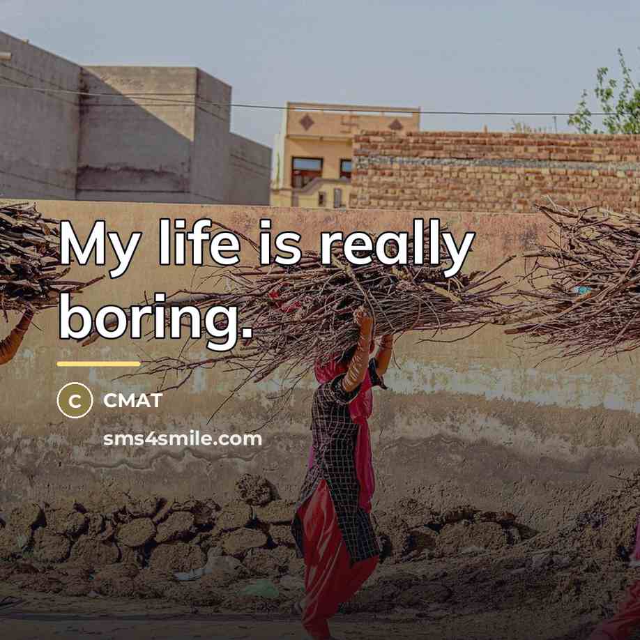 “My life is really boring.…” quote by CMAT