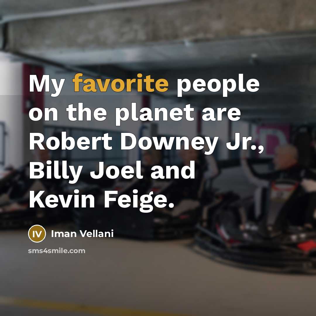 “My favorite people on the planet are Robert Downey Jr.,…” quote by Iman Vellani