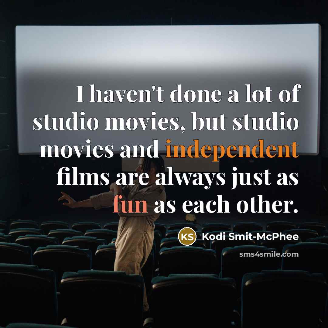 “I haven't done a lot of studio movies, but studio…” quote by Kodi Smit-McPhee