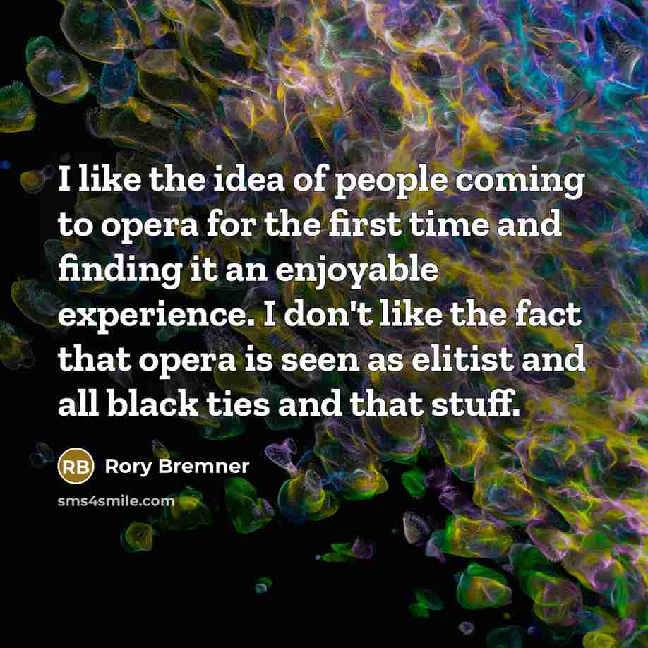 “I like the idea of people coming to opera for…” quote by Rory Bremner