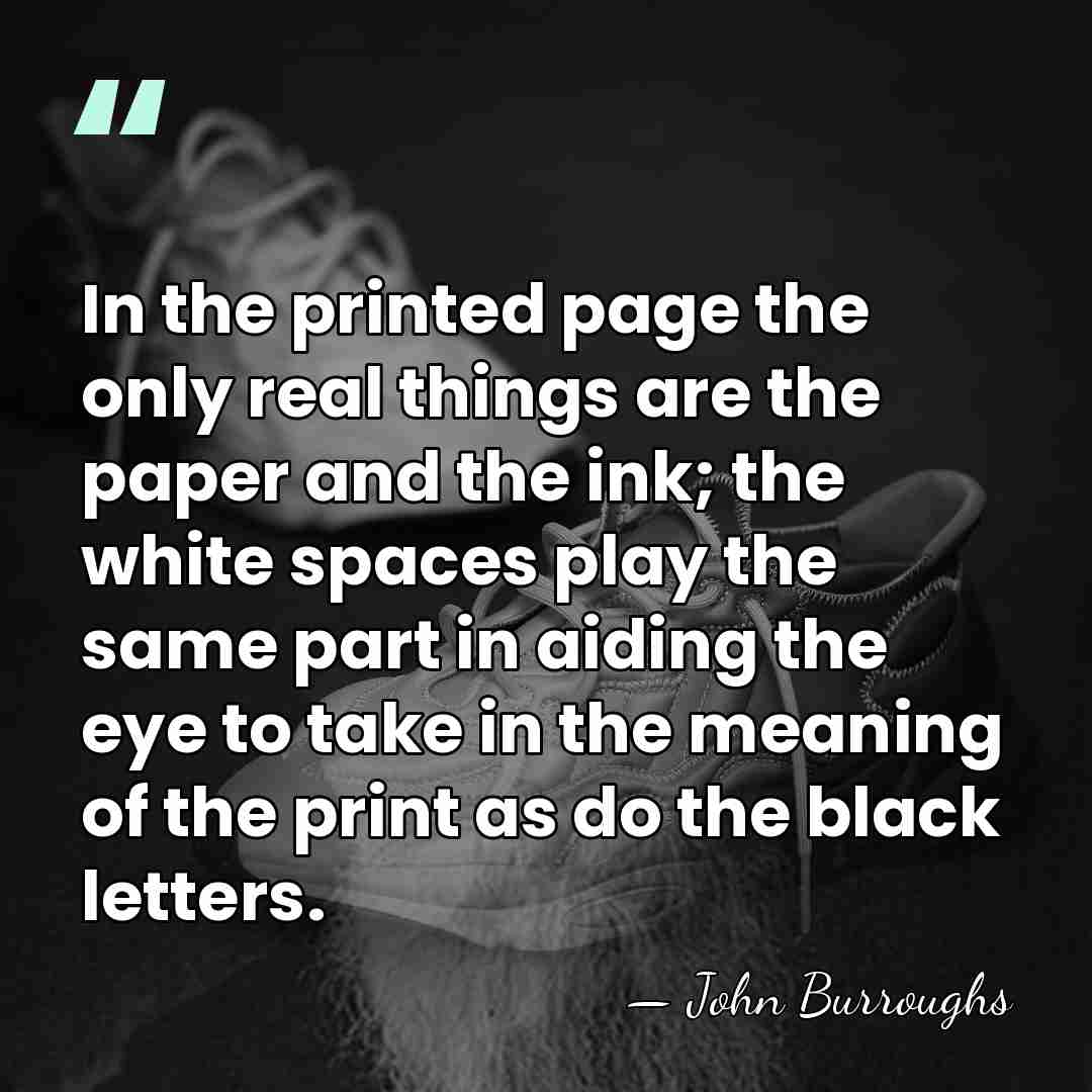 In the printed page the only real things are the paper and&hellip; - John Burroughs