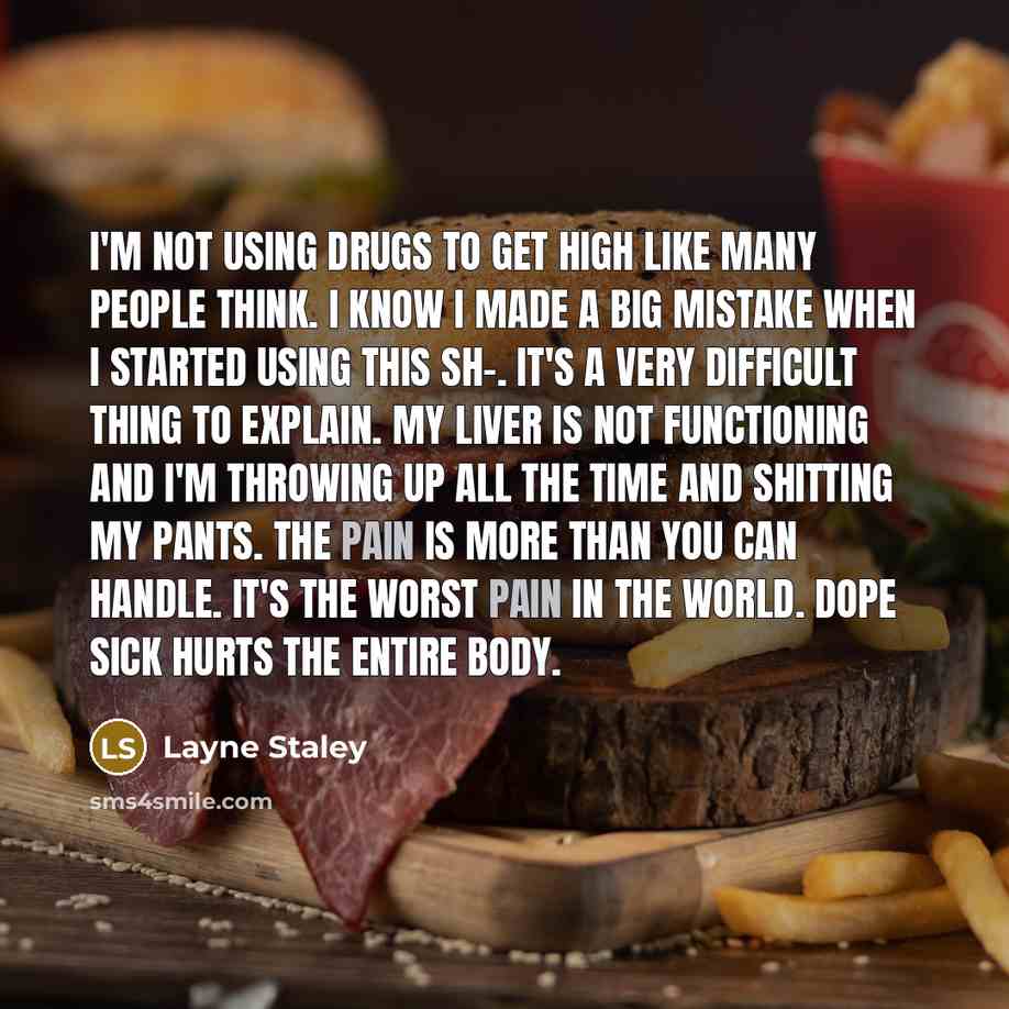 “I'm not using drugs to get high like many people…” quote by Layne Staley