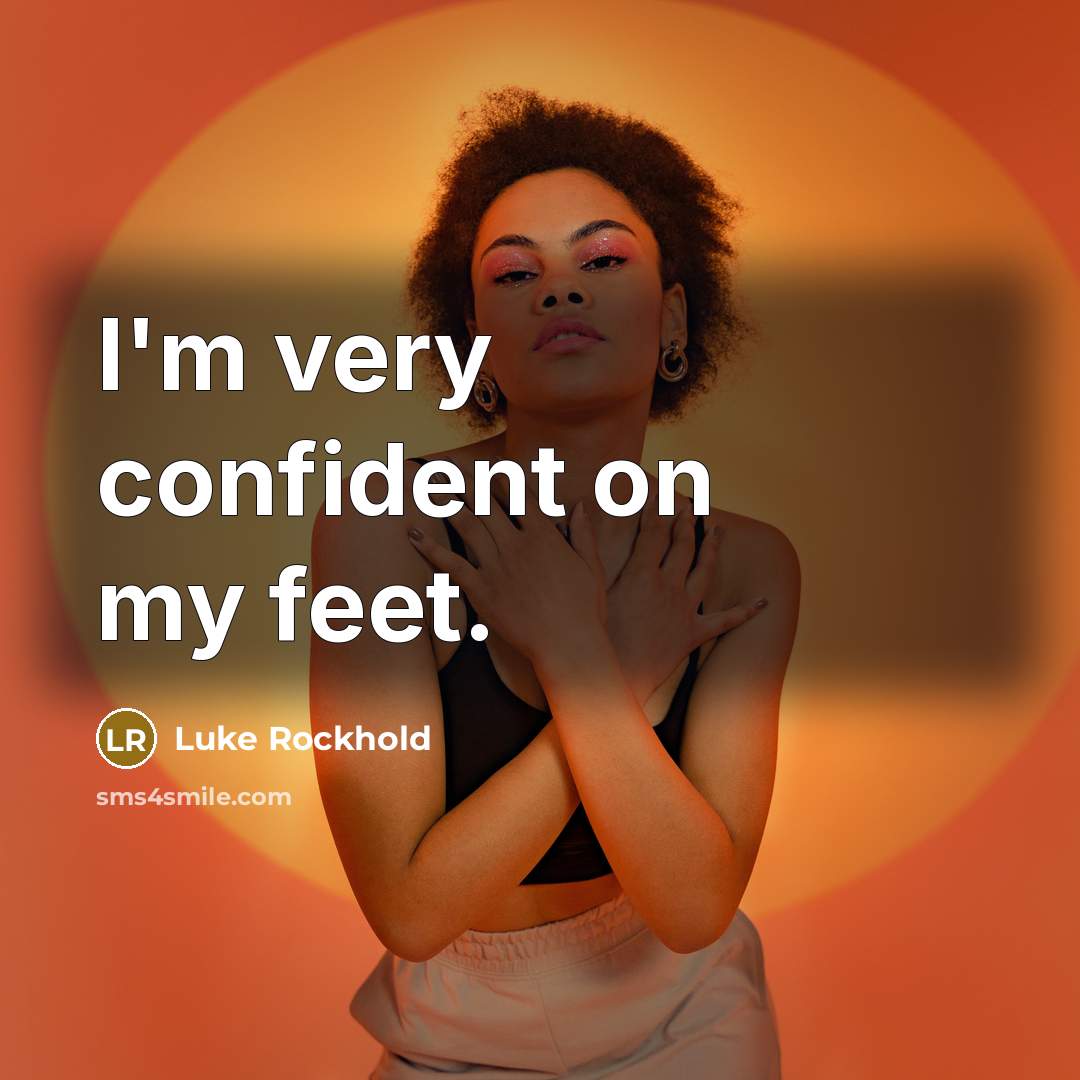 “I'm very confident on my feet.…” quote by Luke Rockhold