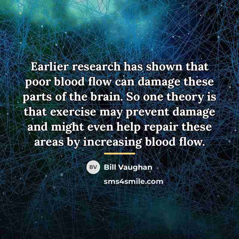 “Earlier research has shown that poor blood flow can damage…” quote by Bill Vaughan