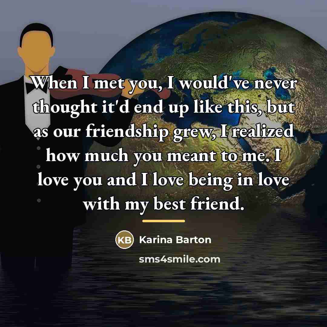 “When I met you, I would've never thought it'd end…” quote by Karina Barton