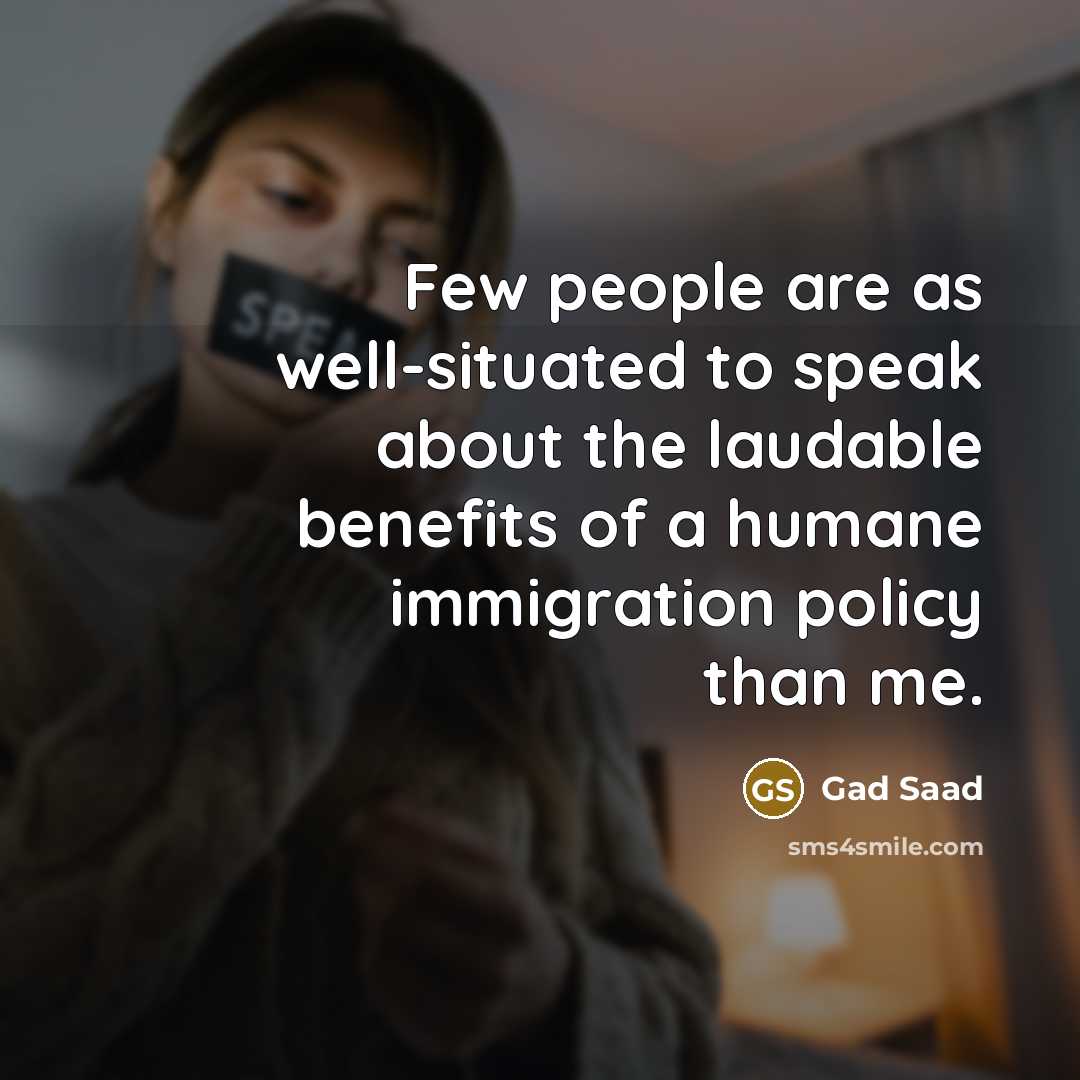 “Few people are as well-situated to speak about the laudable…” quote by Gad Saad