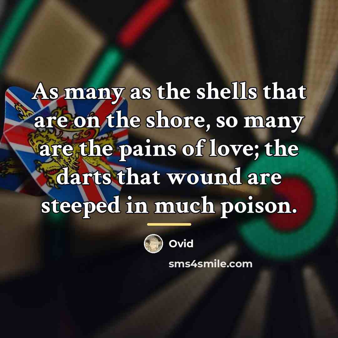 “As many as the shells that are on the shore,…” quote by Ovid