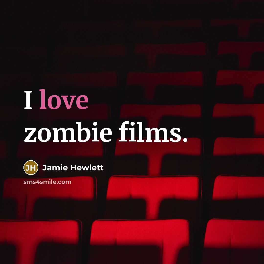 “I love zombie films.…” quote by Jamie Hewlett