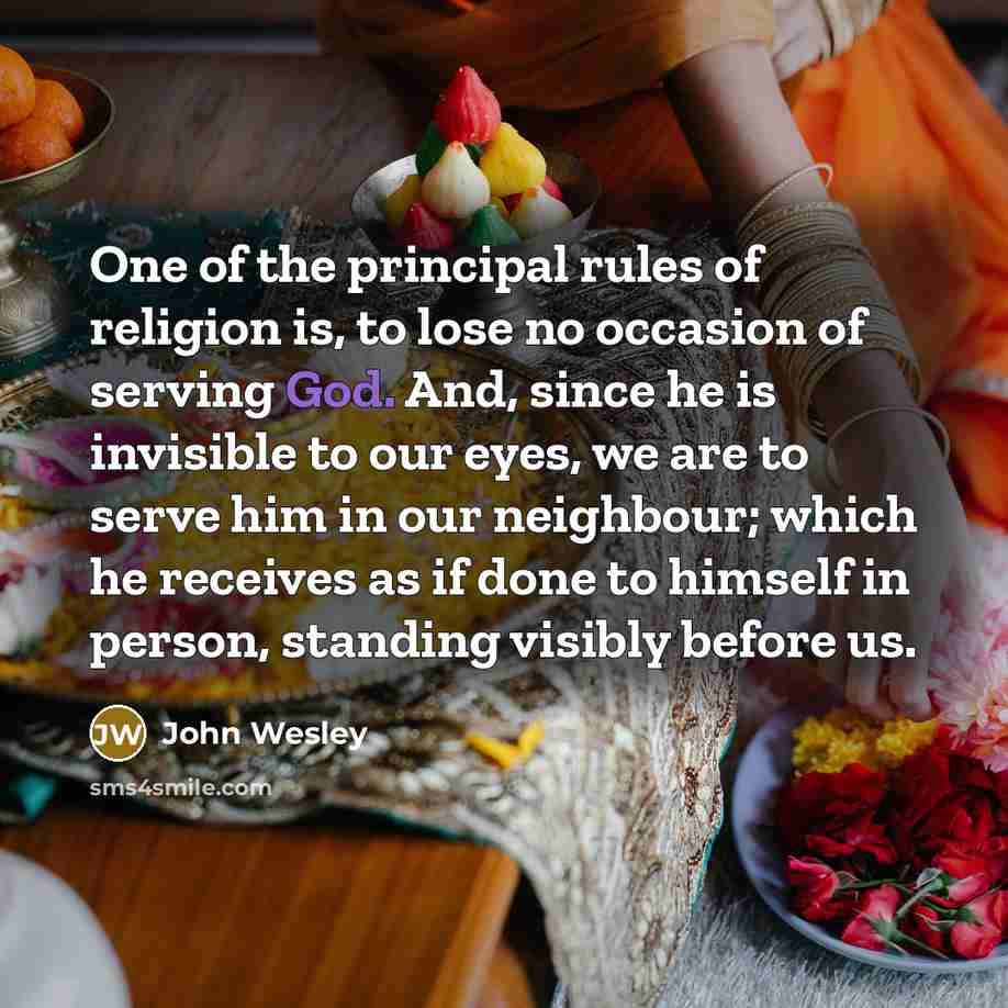“One of the principal rules of religion is, to lose…” quote by John Wesley