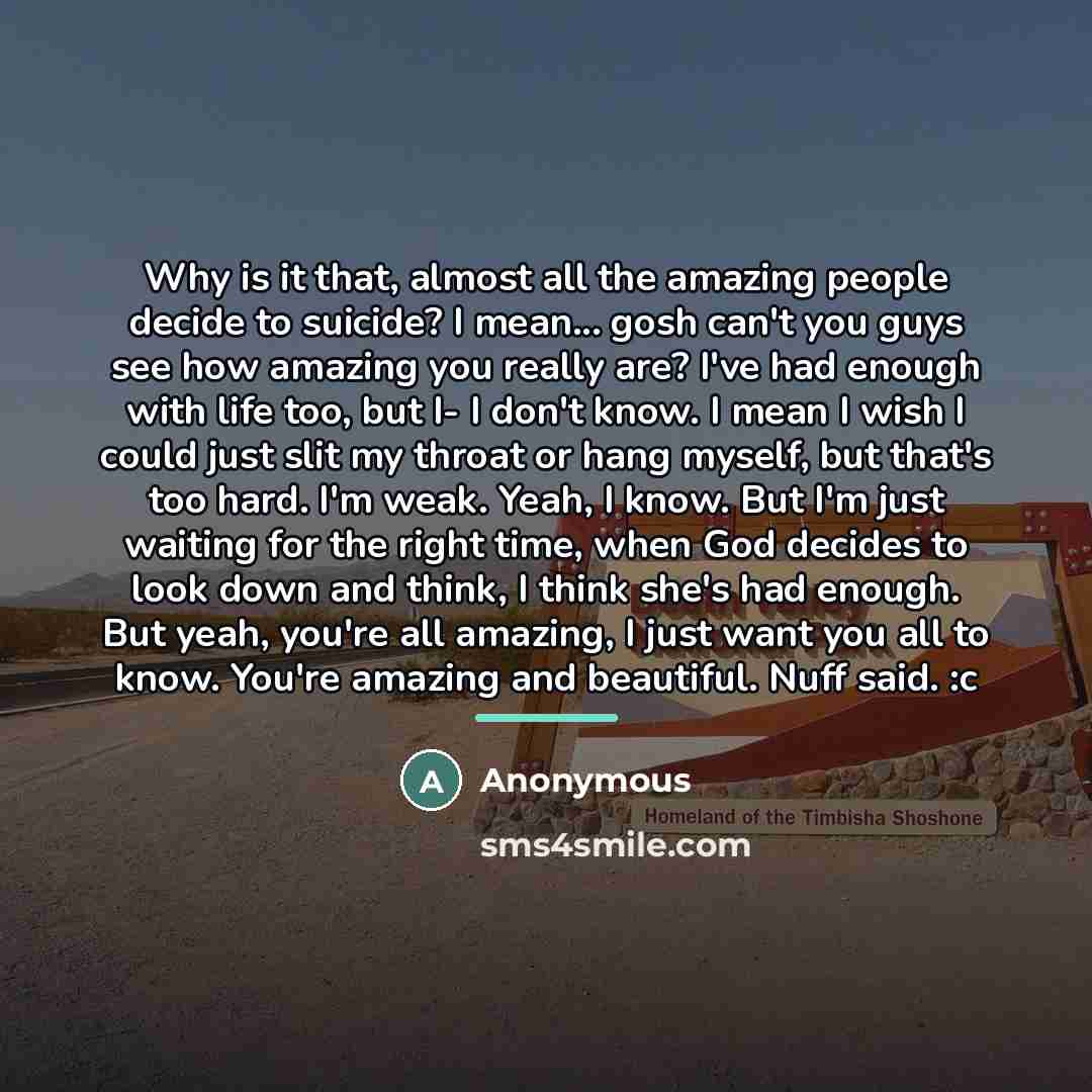 “Why is it that, almost all the amazing people decide…” quote by Anonymous